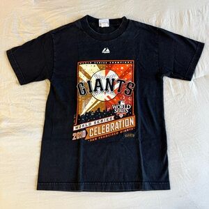 black sf giants 2010 world series tshirt